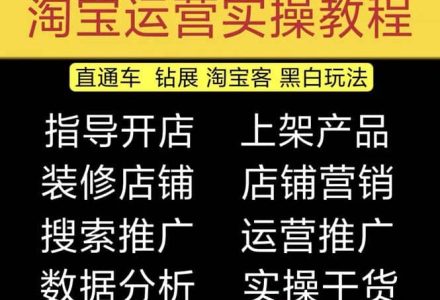 2023淘宝开店教程0基础到高级全套视频网店电商运营培训教学课程（2月更新）-创艺项目网