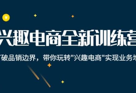 兴趣电商全新训练营：打破品销边界，带你玩转“兴趣电商“实现业务增长-创艺项目网