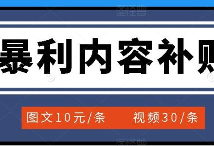 百家号暴利内容补贴项目，图文10元一条，视频30一条，新手小白日赚300-创艺项目网