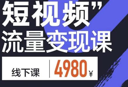 短视频流量变现课，学成即可上路，抓住时代的红利-创艺项目网