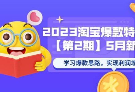 2023淘宝爆款特训营【第2期】5月新课 学习爆款思路，实现利润增长-创艺项目网