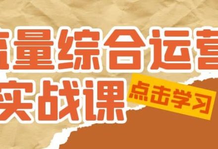 流量综合·运营实战课：短视频、本地生活、个人IP知识付费、直播带货运营-创艺项目网