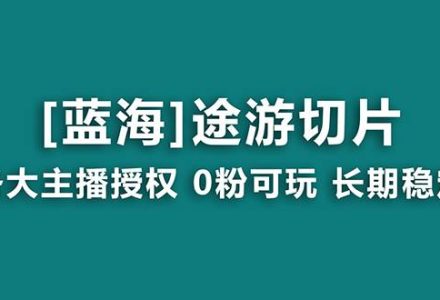 抖音途游切片，龙年第一个蓝海项目，提供授权和素材，长期稳定，月入过万-创艺项目网