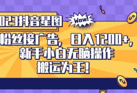 抖音星图0粉接广告，新手小白无脑操作日入1200 ，无上限无门槛，搬运为王！【揭秘】-创艺项目网