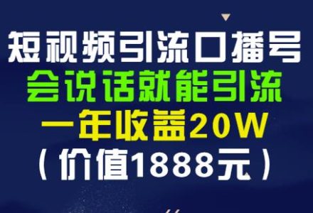 安妈·短视频引流口播号，会说话就能引流，一年收益20W（价值1888元）-创艺项目网