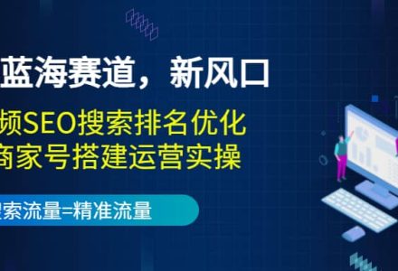 2022蓝海赛道，新风口：短视频SEO搜索排名优化 企业商家号搭建运营实操-创艺项目网