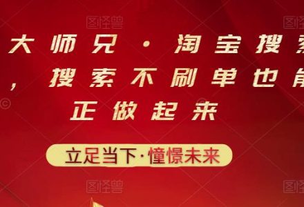 电商大师兄·淘宝搜索新玩法，搜索不刷单也能真正做起来-创艺项目网