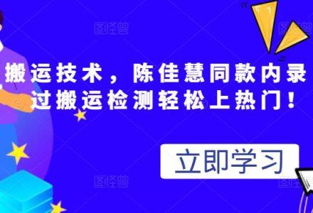 最新搬运技术视频替换，陈佳慧同款内录，轻松过搬运检测轻松上热门！-创艺项目网