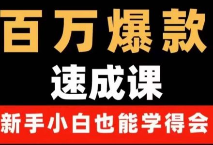 百万爆款速成课：用数据思维做爆款，小白也能从0-1打造百万播放视频-创艺项目网