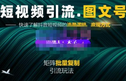 蟹老板·短视频引流-图文号玩法超级简单，可复制可矩阵价值1888元-创艺项目网