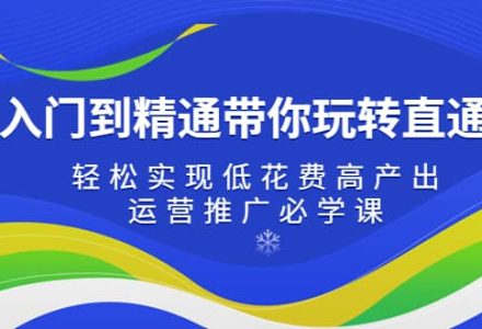 从入门到精通带你玩转直通车：轻松实现低花费高产出，35节运营推广必学课-创艺项目网