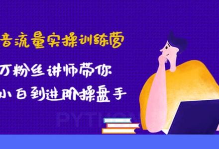 抖音流量实操训练营：百万粉丝讲师带你从小白到进阶操盘手-创艺项目网