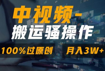 无脑双重去重原创视频，100%中视频+视频号分成计划，一键多平台发布小白也能月入3W-创艺项目网