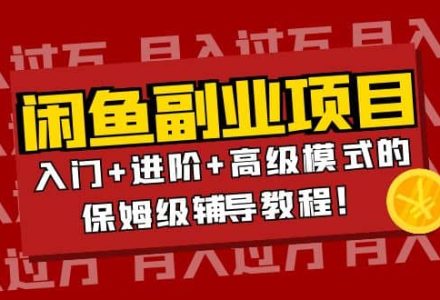 月入过万闲鱼副业项目：入门 进阶 高级模式的保姆级辅导教程-创艺项目网