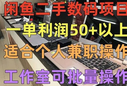 闲鱼二手数码项目，个人副业低保收入，工作室批量放大操作-创艺项目网