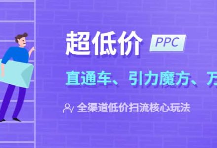 2023超低价·ppc—“直通车、引力魔方、万相台”全渠道·低价扫流核心玩法-创艺项目网