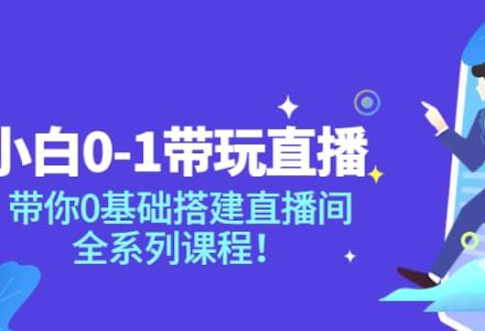 小白0-1带玩玩直播：带你0基础搭建直播间，全系列课程-创艺项目网