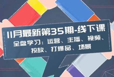 11月最新-35期-线下课：全盘学习：运营、主播、视频、投放、打爆品、场景-创艺项目网