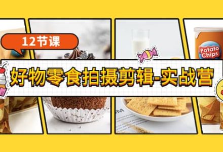 《好物零食拍摄剪辑-实战营》拍摄 剪辑 软件使用全流程（12节课）-创艺项目网