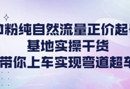 0粉纯自然流量正价起号基地实操干货，带你上车实现弯道超车-创艺项目网