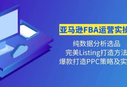 亚马逊FBA运营实操课 纯数据分析选品 完美Listing打造 爆款打造PPC策略实操-创艺项目网