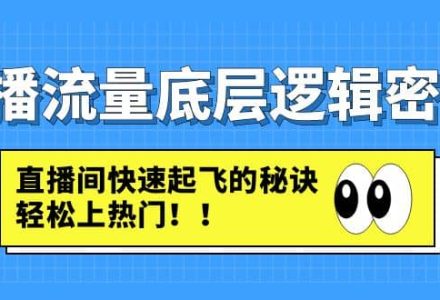 直播流量底层逻辑密码：直播间快速起飞的秘诀，轻松上热门-创艺项目网