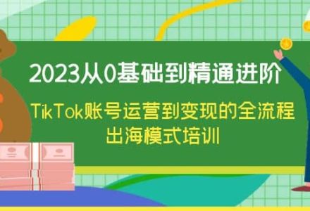 2023从0基础到精通进阶，TikTok账号运营到变现的全流程出海模式培训-创艺项目网