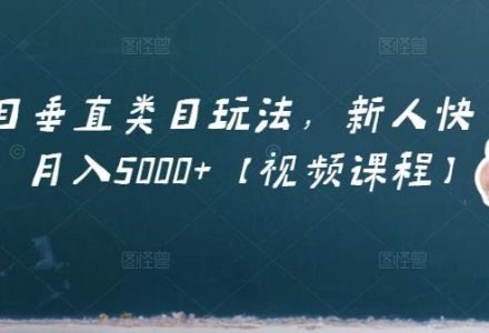 虚拟项目垂直类目玩法，新人快速起店，月入5000 【视频课程】-创艺项目网