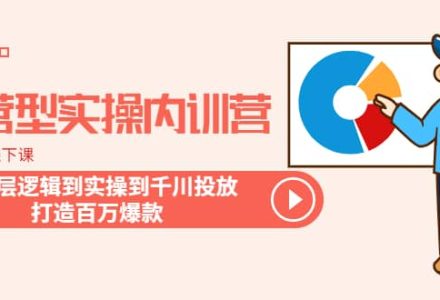 运营型实操内训营-第28期线下课 从底层逻辑到实操到千川投放 打造百万爆款-创艺项目网