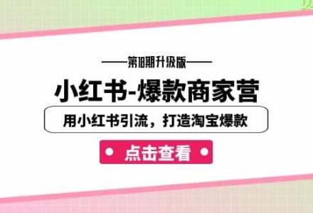 小红书-爆款商家营【第18期升级版】用小红书引流，打造淘宝爆款（16节课）-创艺项目网