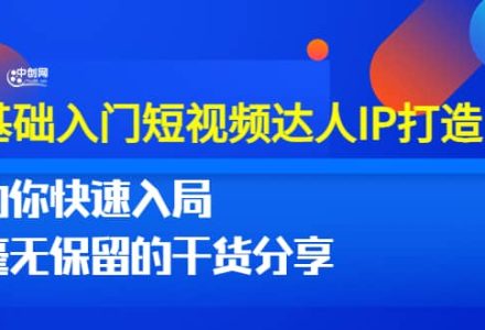 0基础入门短视频达人IP打造：助你快速入局 毫无保留的干货分享(10节视频课)-创艺项目网