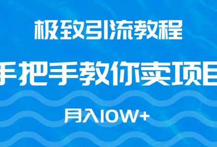 极致引流教程，手把手教你卖项目，月入10W+-创艺项目网