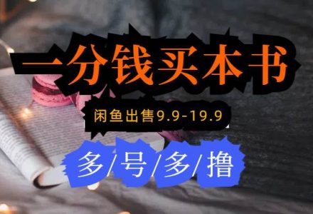 每天花1分钱买一本书，闲鱼出售9.9-19.9不等，多账号多撸 新手小白均可操作-创艺项目网