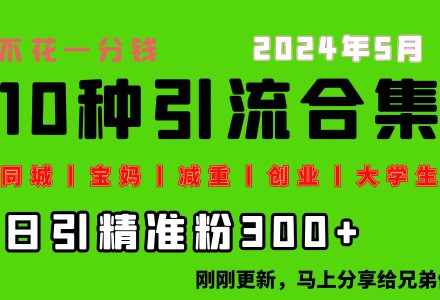 0投入，每天搞300+“同城、宝妈、减重、创业、大学生”等10大流量！-创艺项目网